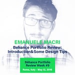 Behance Portfolio Review Roma Emanuele Macri